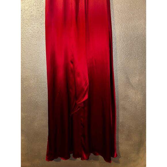 Laundry by Shelli Segal Red One Shoulder Gown 4 Formal Prom Wedding NWT Chic - Picture 7 of 11